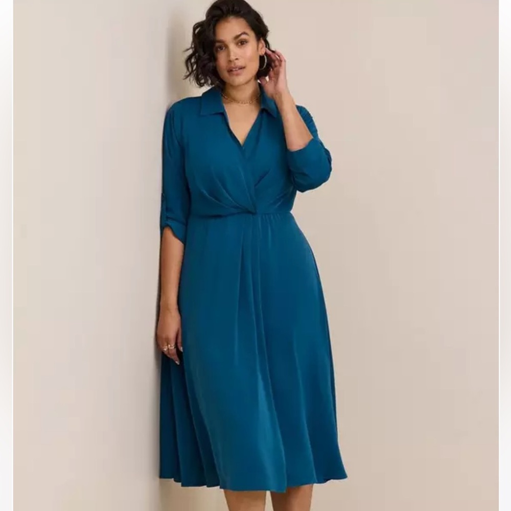 🖤Torrid in Black Ruched Sundress with Dolman Sleeves